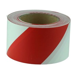 MAXISAFE- BARRICADE / BARRIER RED/WHITE TAPE