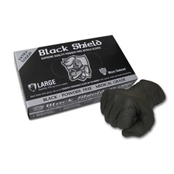 MAXISAFE- BLACK SHEILD NITRILE HEAVY DUTY GLOVES UNPOWDERED X-LARGE