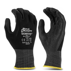 MAXISAFE - BLACK KNIGHT GRIPMASTER COATED GLOVE MEDIUM