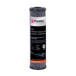 PURETEC - DUAL PURPOSE CARBON CARTRIDGE STANDARD DIA 2.5", 10"