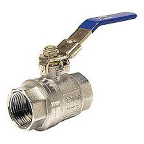 BRASS BALL VALVE - Lockable SS handle, NPT Female