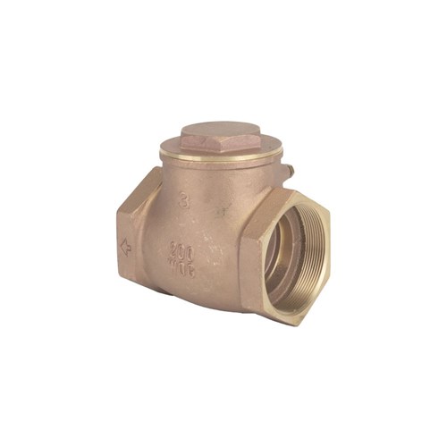 BRONZE SWING CHECK VALVE - NBR rubber Seat, BSP Female