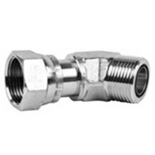 HYDRAULIC ELBOW 45 - ORFS Female Swivel x ORFS Male