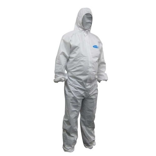 MAXISAFE - KOOLGUARD WHITE PROTECTIVE COVERALLS 2X-LARGE