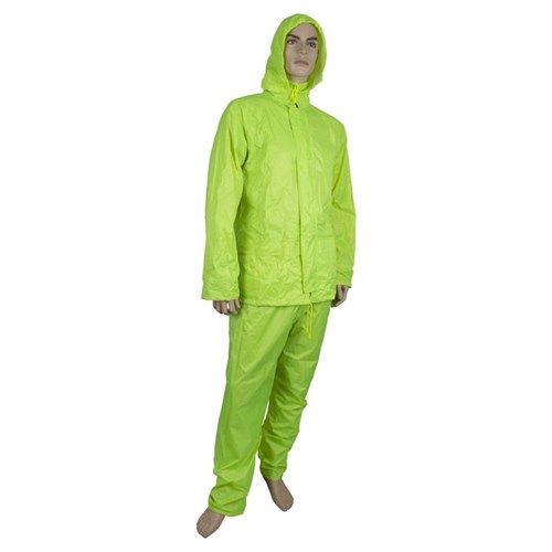 MAXISAFE - YELLOW PVC RAINSUIT LARGE