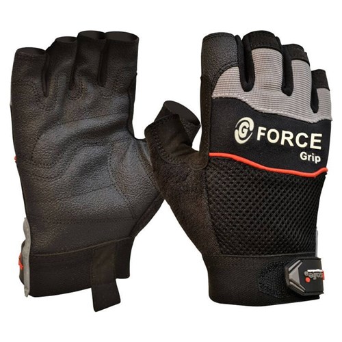 MAXISAFE G-FORCE GRIP MECHANICS FINGERLESS GLOVES LARGE