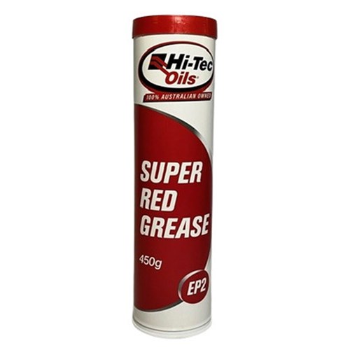 Hi-Tec Oils Super Red EP2 Lithium Grease is used in conditions from normal to unusually severe or high load service conditions. and is recommended for automotive, marine and industrial applications