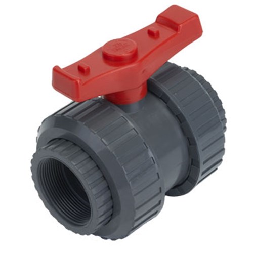 PVC BALL VALVE - T Handle x Socket, PTFE Seals