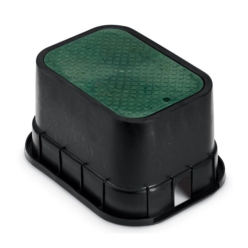 RAINBIRD-Standard Rectangular PVB Valve Box with Green Lid