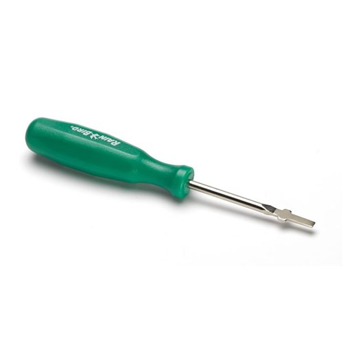 Green Handle Flat Head Tool with Pull Up Feature