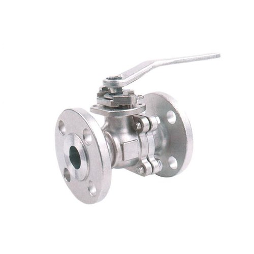 STAINLESS STEEL 316 BALL VALVE x 2 Piece, Flanged Table E, Lever Operated, PTFE