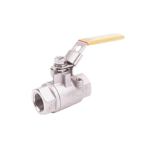 STAINLESS STEEL 316 BALL VALVE x 2 Piece, Hi-Pressure, Lockable handle, BSP Female