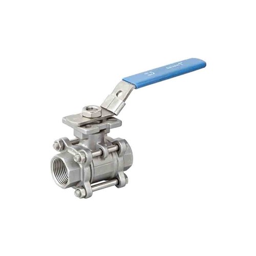 STAINLESS STEEL 316 BALL VALVE x 3 Piece FIRESAFE, ISO Pad, BSP Female